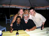 St Kitts and Nevis Travel Forum Members and Friends at Mr X Shiggidy Shack in August 2004