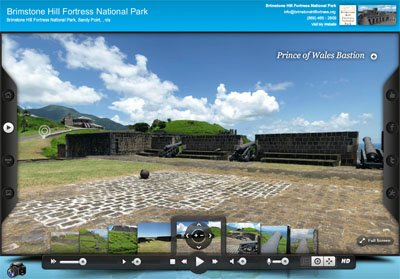 Brimstone Hill Fortress National Park St. Kitts Virtual Tour screen shot